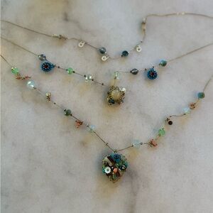 Betsy Johnson Elegant Multicolor Necklace Set